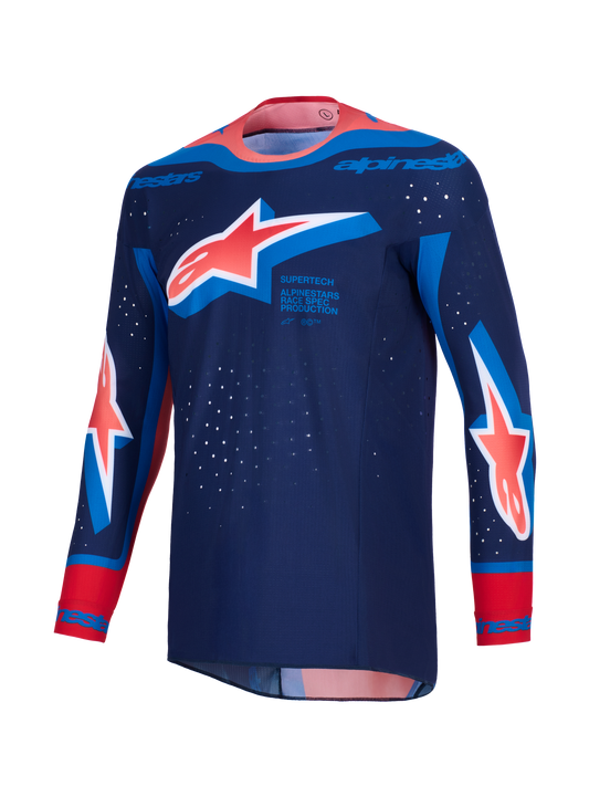 Alpinestars Supertech Vista Donker Blauw Crossshirt