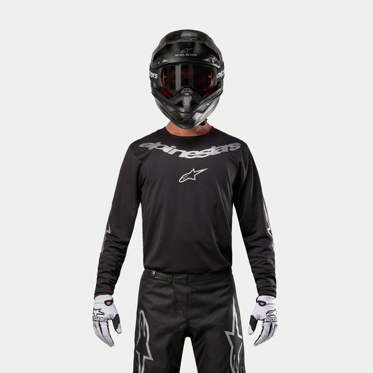 Alpinestars Fluid Graphite Zwart Crossshirt