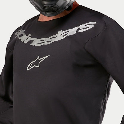 Alpinestars Fluid Graphite Zwart Crossshirt