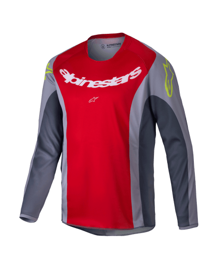Alpinestars Racer Melt Rood Grijs Kinder Crossshirt