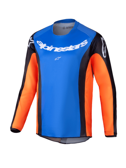 Alpinestars Racer Melt Oranje Blauw Kinder Crossshirt