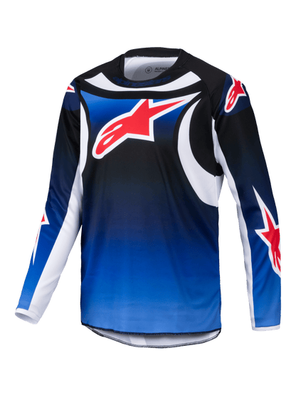 Alpinestars Racer Wurx Blauw Zwart Kinder Crossshirt