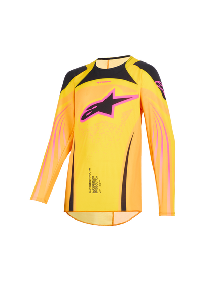 Alpinestars Supertech Nomur Oranje Geel Kinder Crossshirt