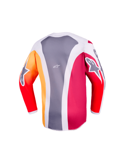 Alpinestars Fluid Portl Rood Grijs Kinder Crossshirt