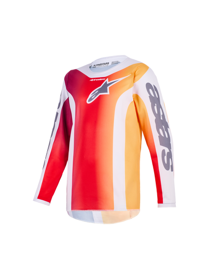 Alpinestars Fluid Portl Rood Grijs Kinder Crossshirt