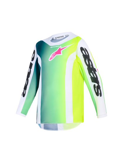 Alpinestars Fluid Portl Groen Kinder Crossshirt