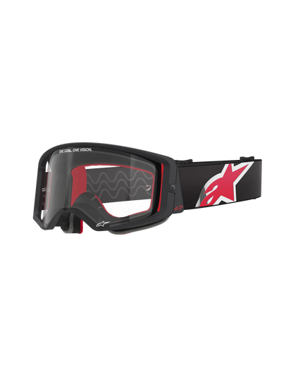 Alpinestars Supertech Corp Crossbril Zwart Rood