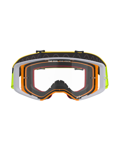 Alpinestars Supertech Corp Crossbril Fluor Geel Grijs