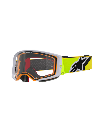 Alpinestars Supertech Corp Crossbril Fluor Geel Grijs