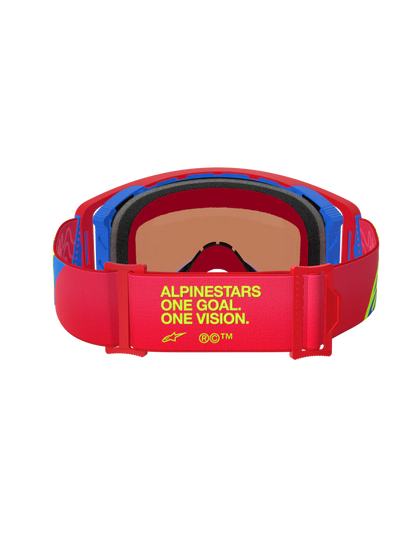Alpinestars Supertech Corp Crossbril Rood Blauw