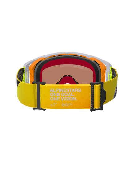 Alpinestars Supertech Corp Crossbril Fluor Geel Grijs