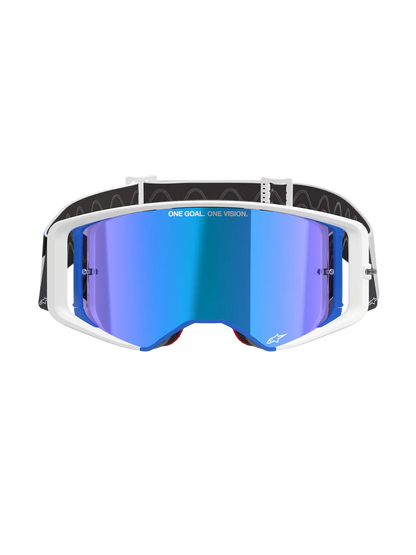 Alpinestars Supertech Corp Crossbril Blauw Oranje