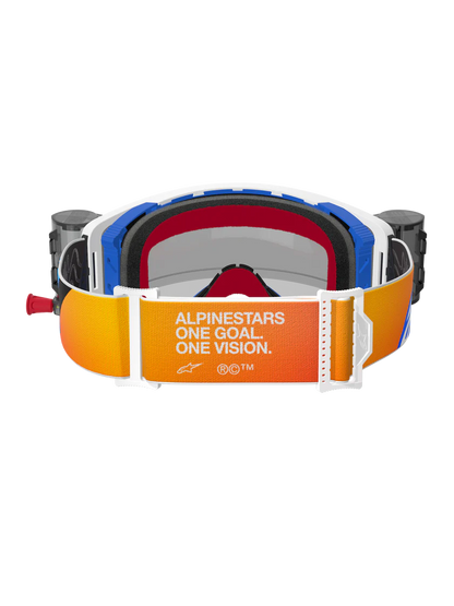 Alpinestars Supertech Corp Roll-Off Crossbril Blauw Oranje