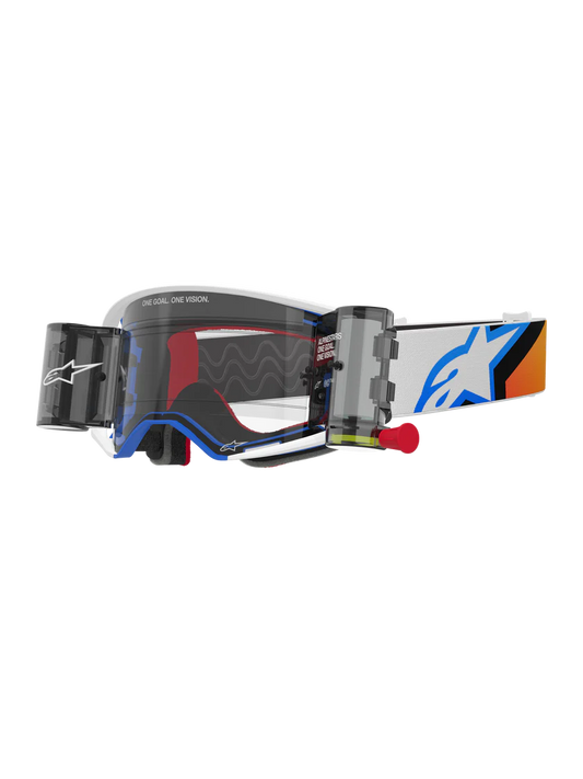 Alpinestars Supertech Corp Roll-Off Crossbril Blauw Oranje