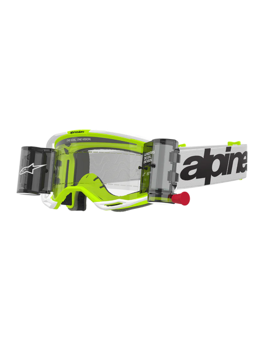 Alpinestars Vision 8 Wordmark Roll-Off Crossbril Fluor Geel