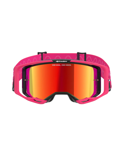 Alpinestars Vision 8 Corp Crossbril Zwart Roze
