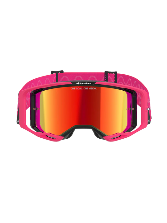 Alpinestars Vision 8 Corp Crossbril Zwart Roze