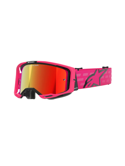 Alpinestars Vision 8 Corp Crossbril Zwart Roze