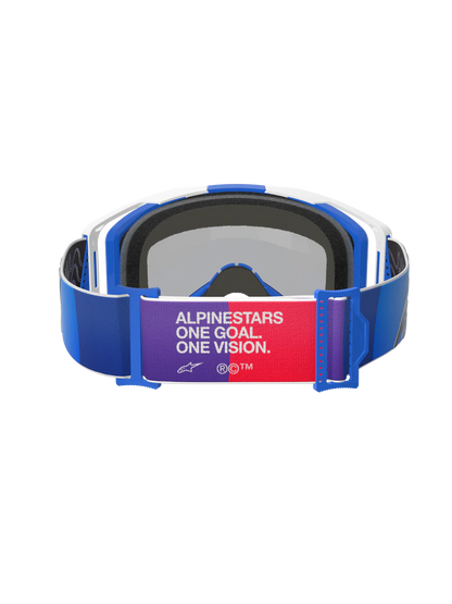 Alpinestars Vision 8 Corp Crossbril Blauw Wit