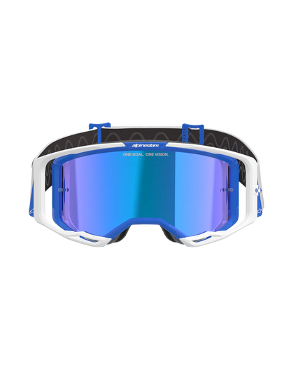 Alpinestars Vision 8 Corp Crossbril Blauw Wit