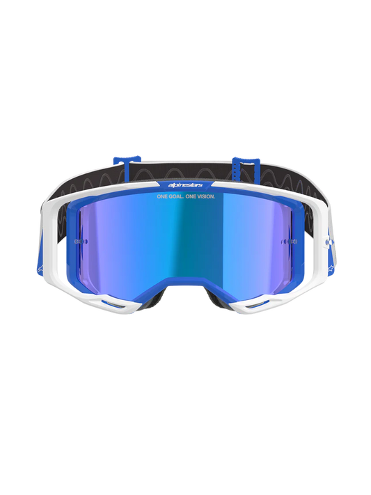 Alpinestars Vision 8 Corp Crossbril Blauw Wit