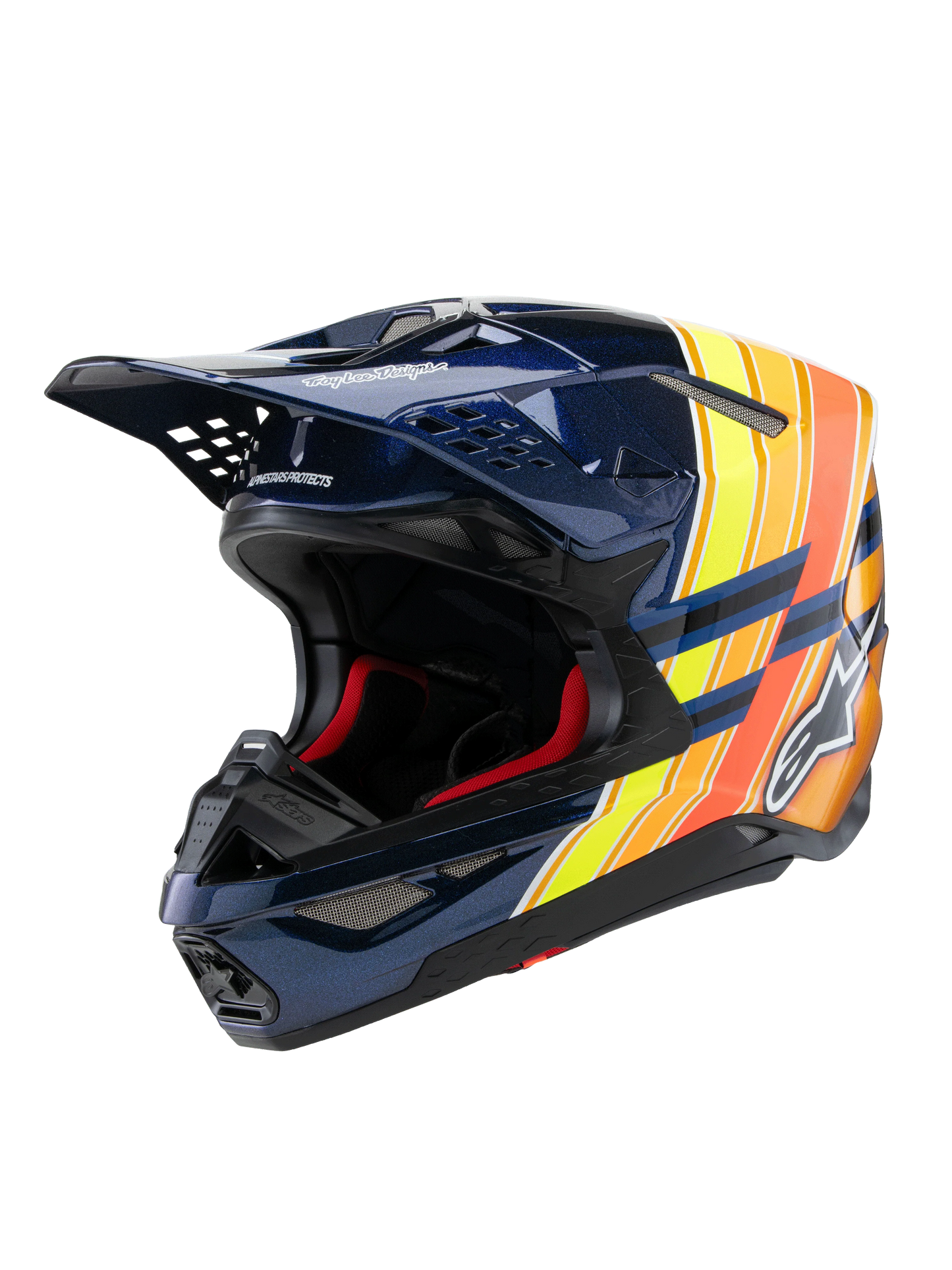 Alpinestars Kids Socken MX Plus-2 Schwarz/Gelb Fluo/Coral | Maciag Offroad