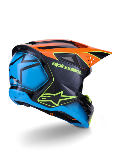 Alpinestars S-M3 Fray Crosshelm Oranje Fluor Geel
