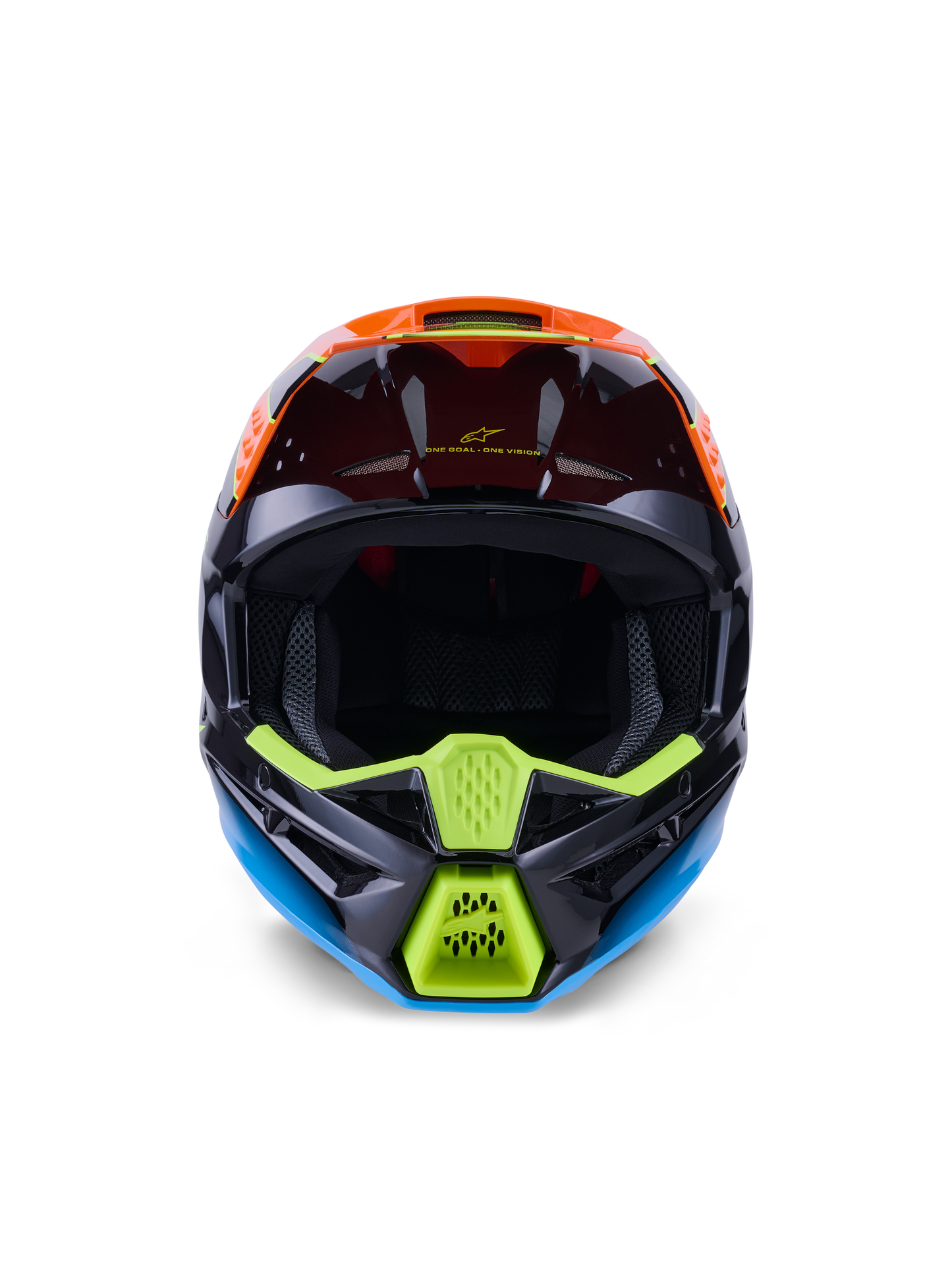 Alpinestars S-M3 Fray Crosshelm Oranje Fluor Geel