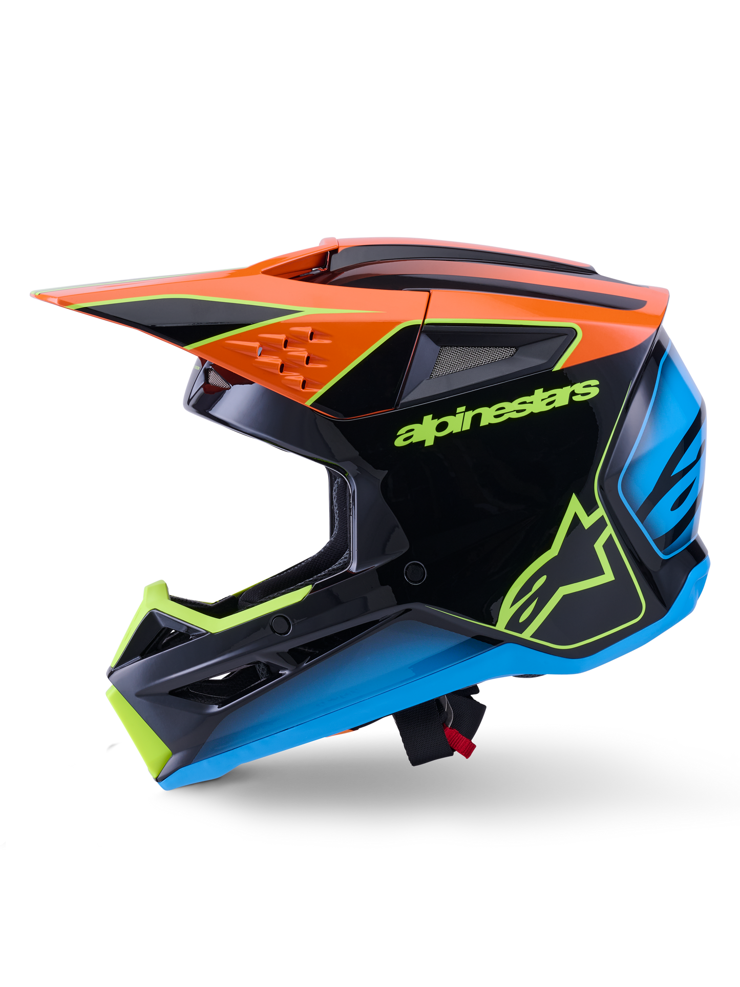 Alpinestars S-M3 Fray Crosshelm Oranje Fluor Geel