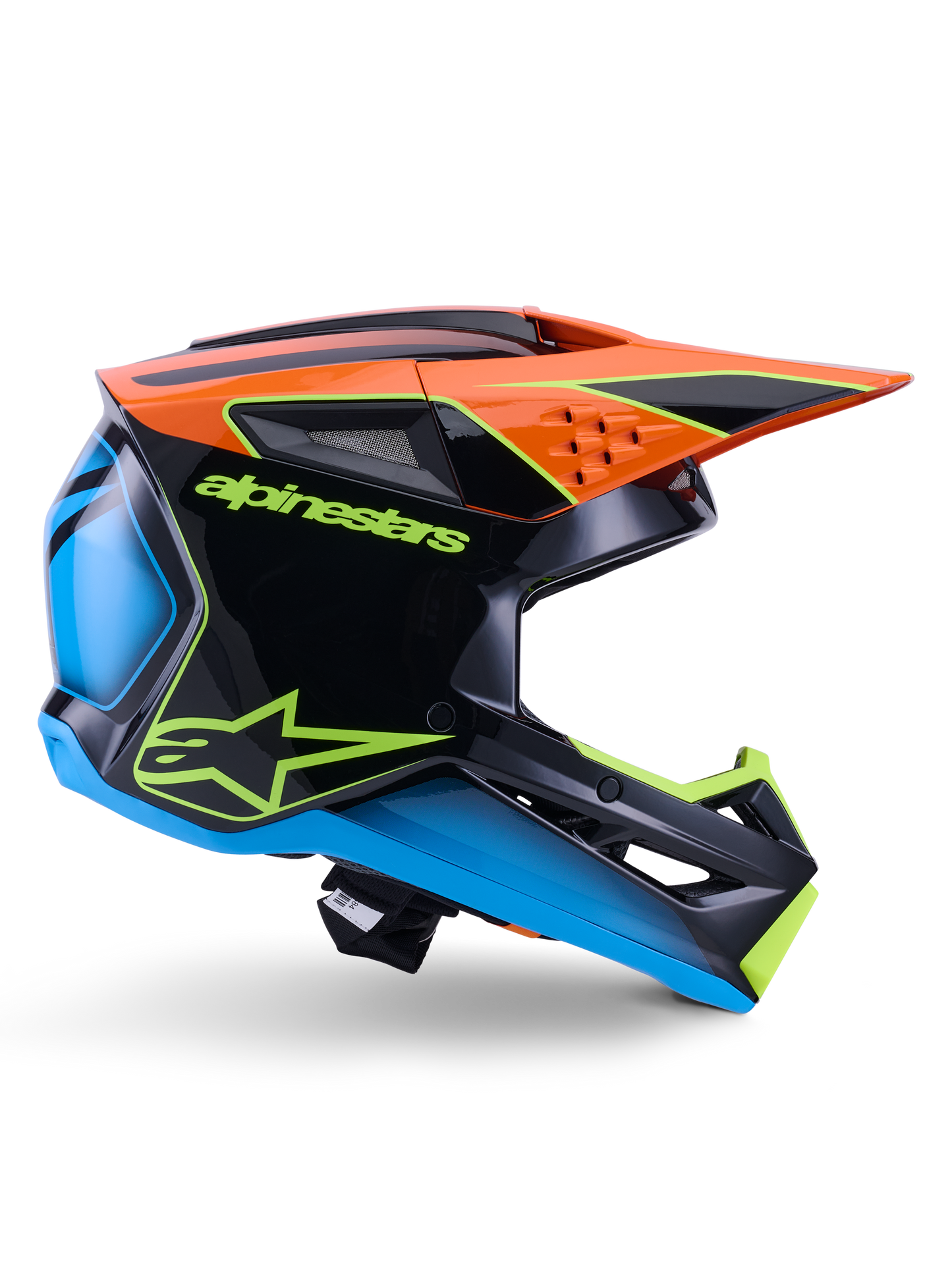 Alpinestars S-M3 Fray Crosshelm Oranje Fluor Geel