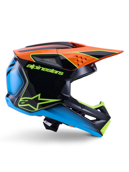 Alpinestars S-M3 Fray Crosshelm Oranje Fluor Geel