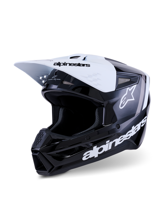 Alpinestars S-M3 Radium Crosshelm Zwart Wit