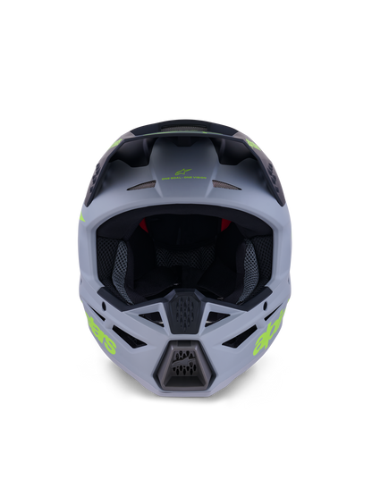 Alpinestars S-M3 Radium Crosshelm Grijs Fluor Geel