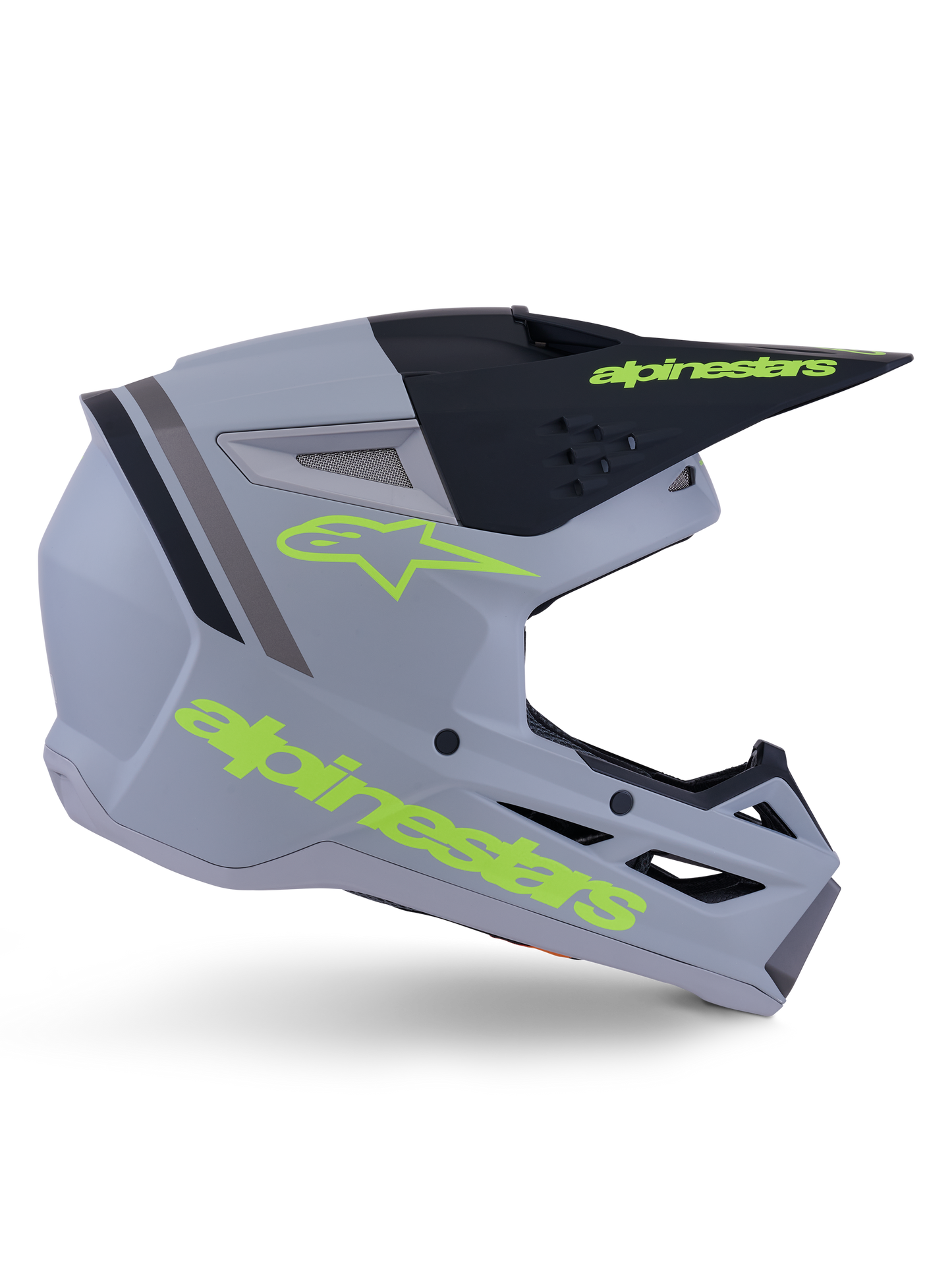 Alpinestars S-M3 Radium Crosshelm Grijs Fluor Geel