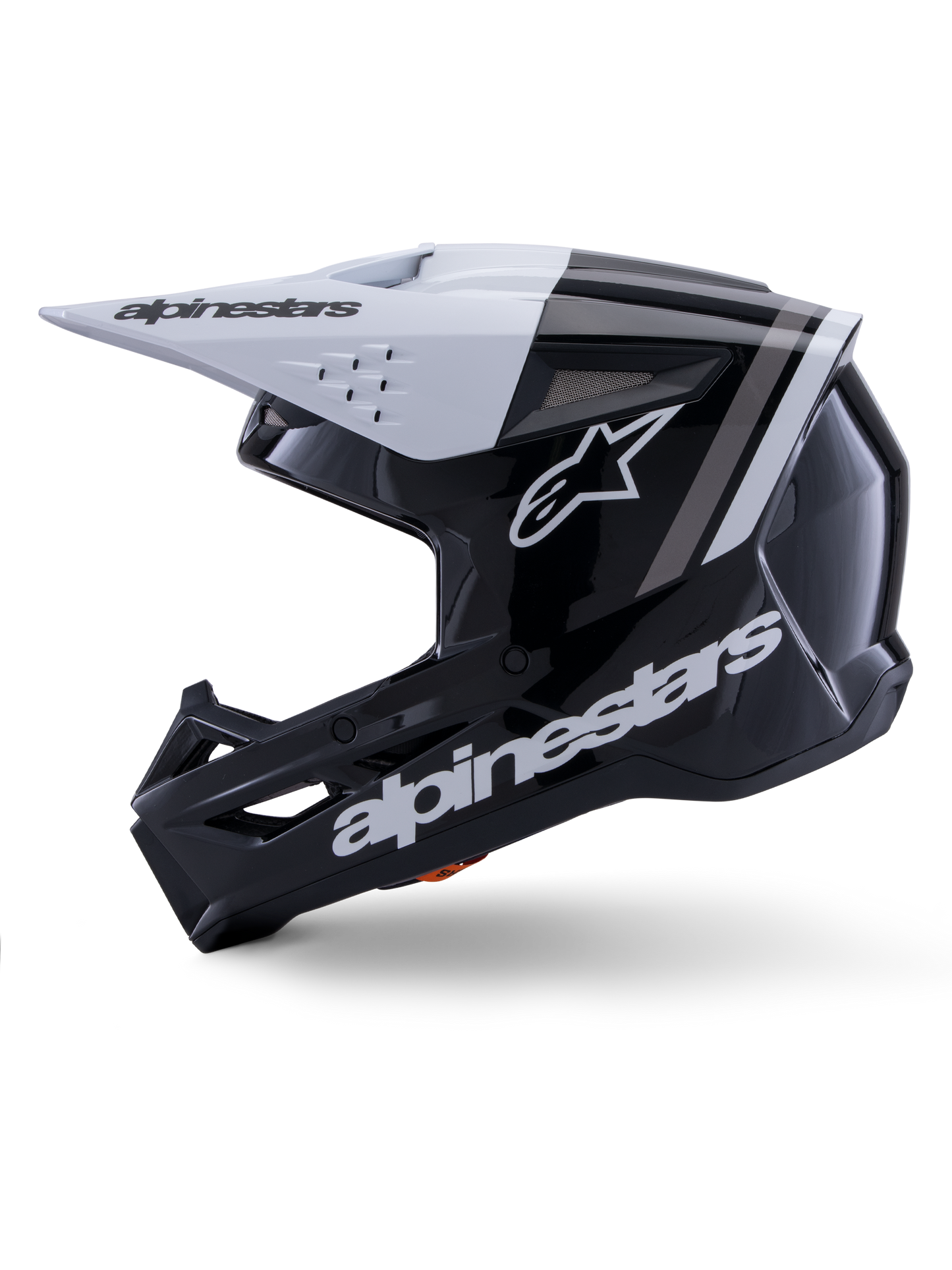 Alpinestars S-M3 Radium Crosshelm Zwart Wit