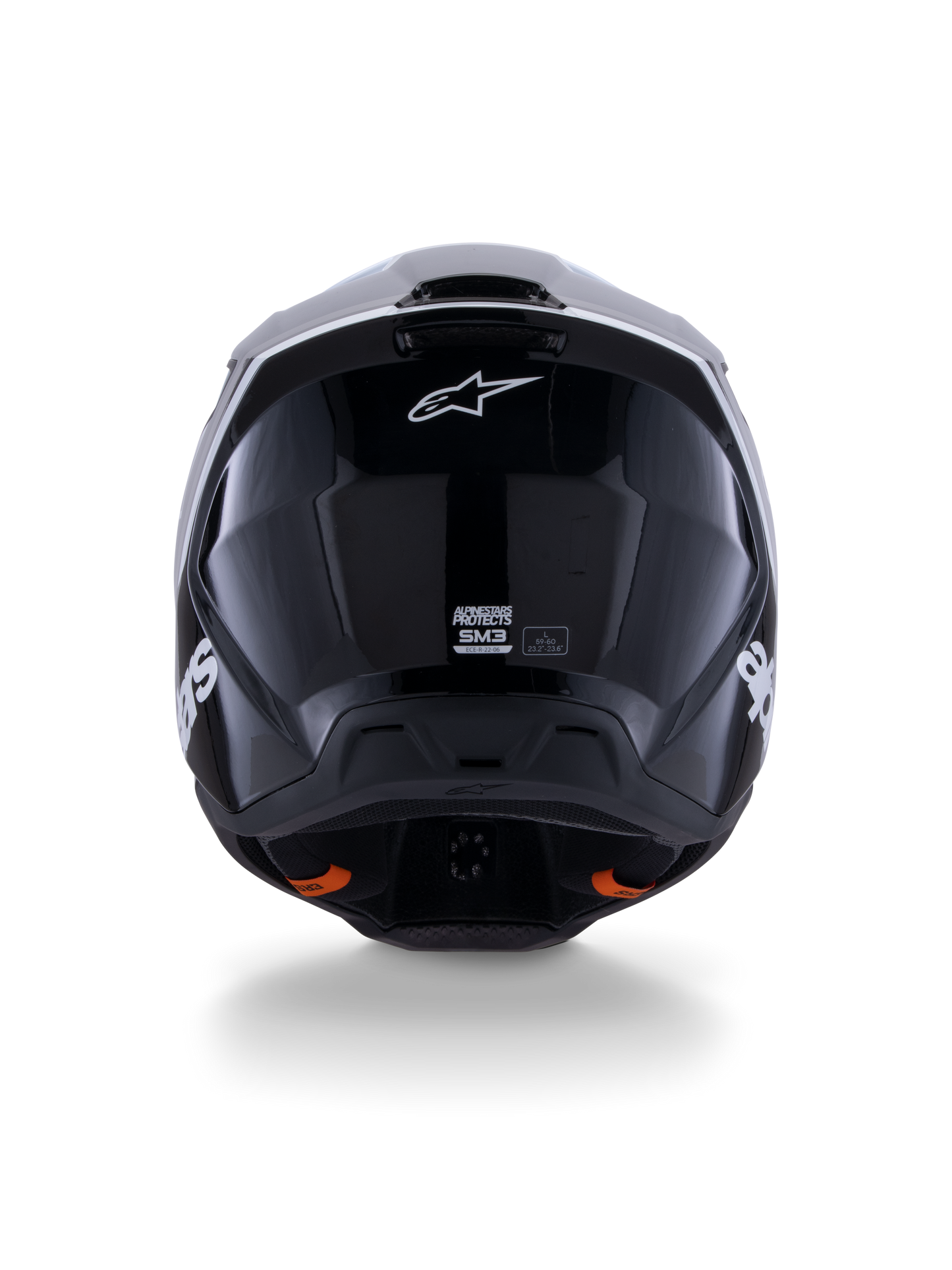 Alpinestars S-M3 Radium Crosshelm Zwart Wit