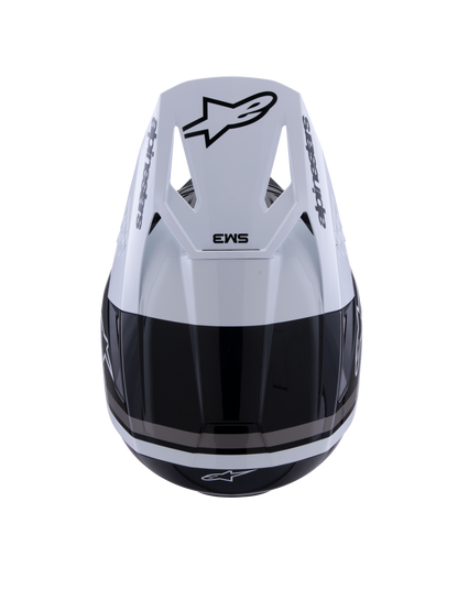 Alpinestars S-M3 Radium Crosshelm Zwart Wit