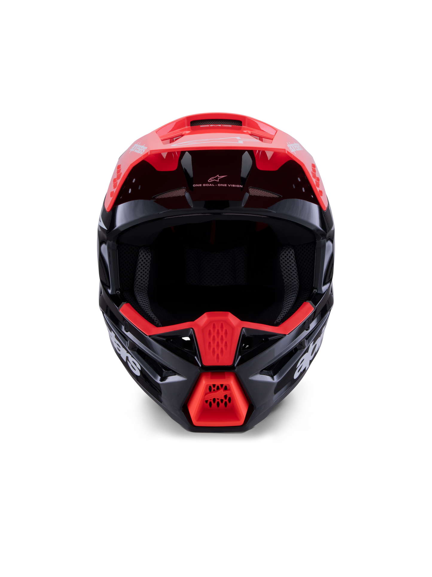 Alpinestars S-M3 Radium Crosshelm Zwart Rood
