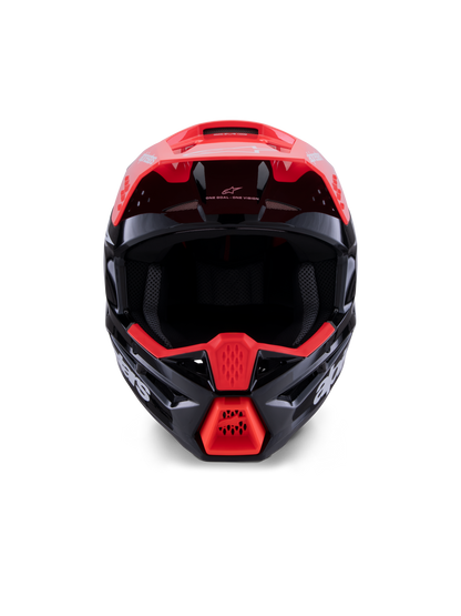 Alpinestars S-M3 Radium Crosshelm Zwart Rood