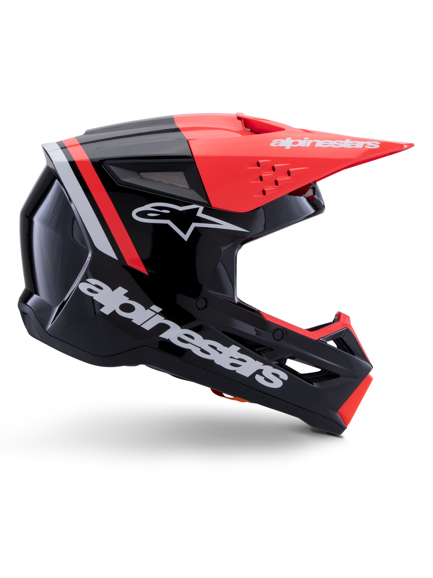 Alpinestars S-M3 Radium Crosshelm Zwart Rood
