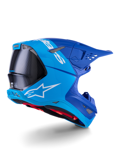Alpinestars S-M10 Flood Crosshelm Blauw