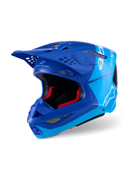 Alpinestars S-M10 Flood Crosshelm Blauw