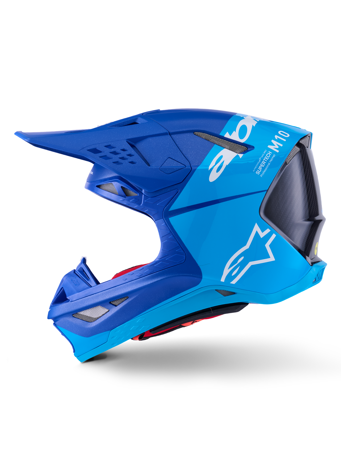 Alpinestars S-M10 Flood Crosshelm Blauw