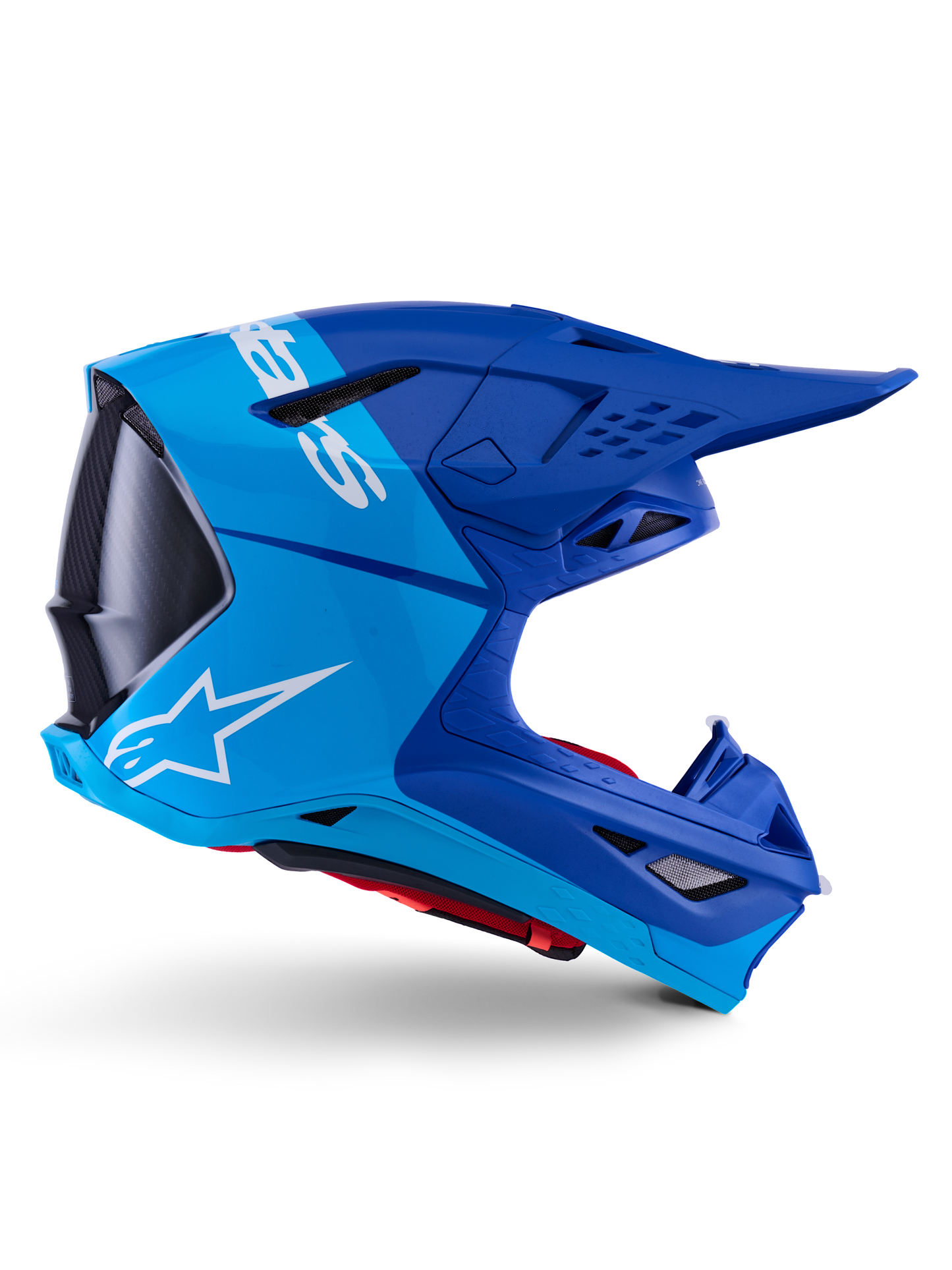 Alpinestars S-M10 Flood Crosshelm Blauw