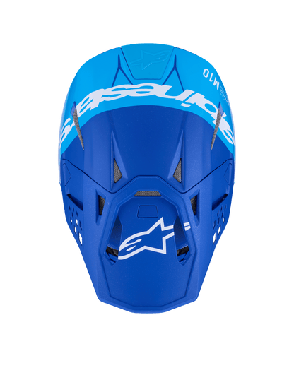 Alpinestars S-M10 Flood Crosshelm Blauw