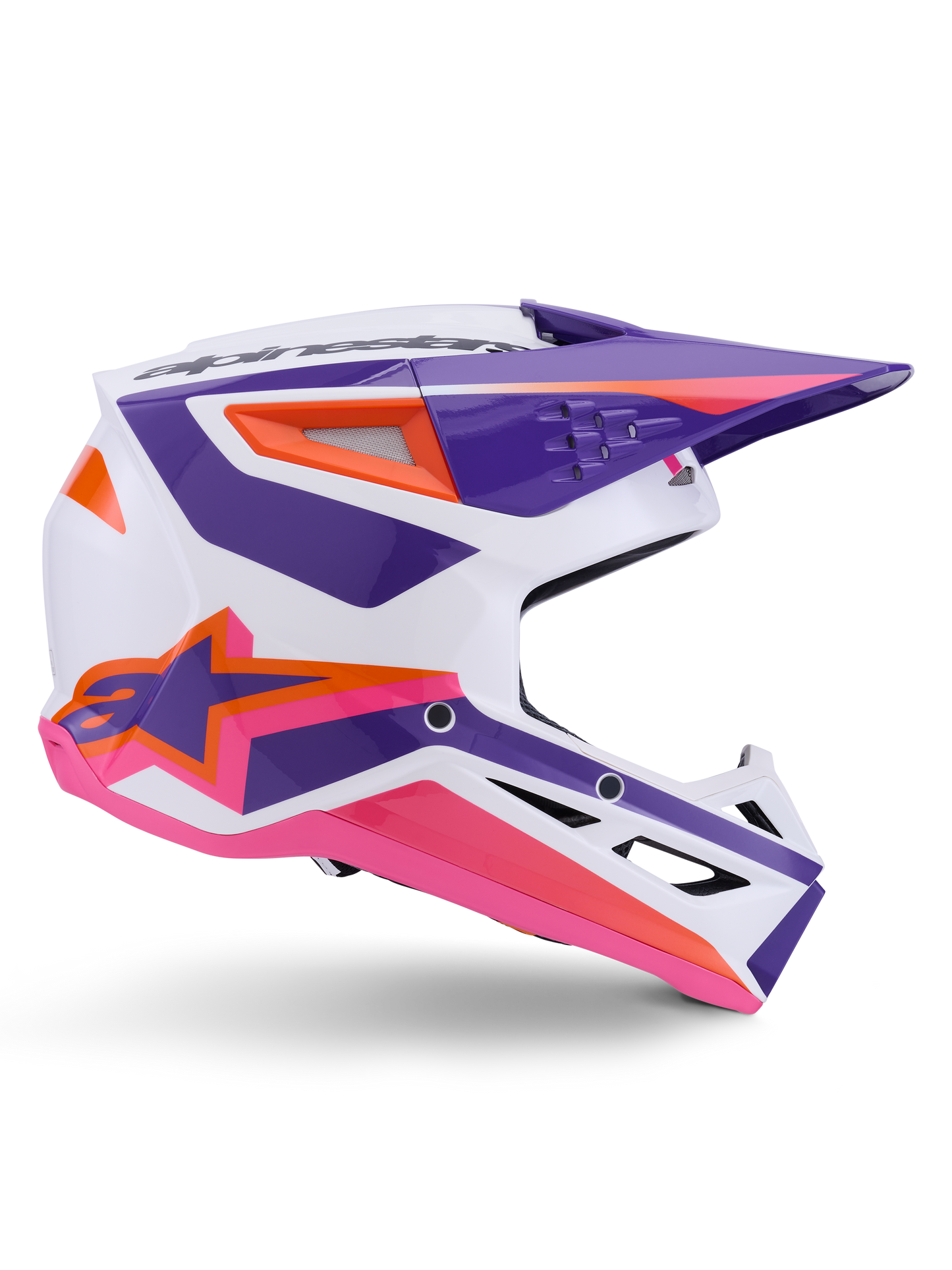 Alpinestars S-M3 Heat Crosshelm Paars Roze