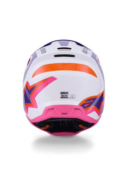 Alpinestars S-M3 Heat Crosshelm Paars Roze