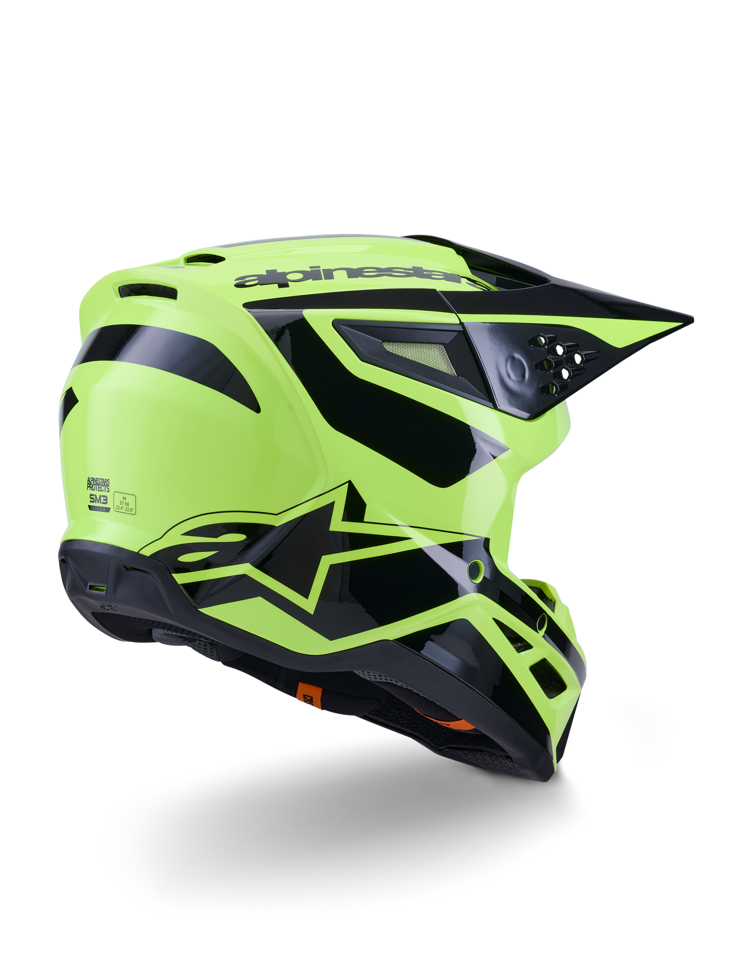 Alpinestars S-M3 Heat Crosshelm Fluor Geel