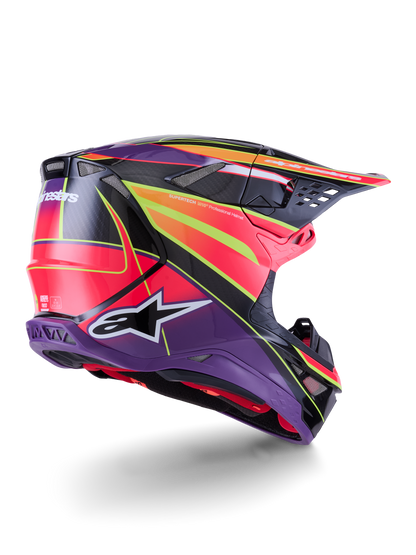 Alpinestars S-M10 Era Crosshelm Roze Fluor Geel