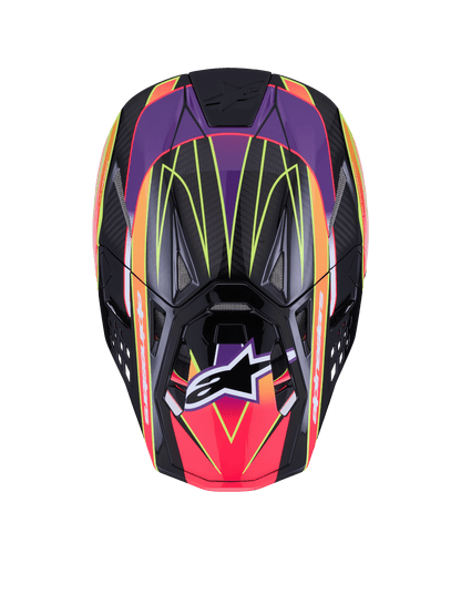 Alpinestars S-M10 Era Crosshelm Roze Fluor Geel